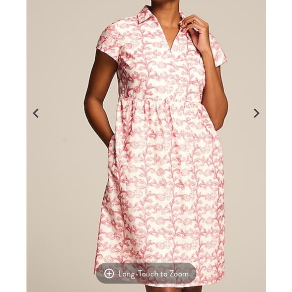 J. Jill Embroidered A-Line Shirtdress medium - Picture 6 of 7